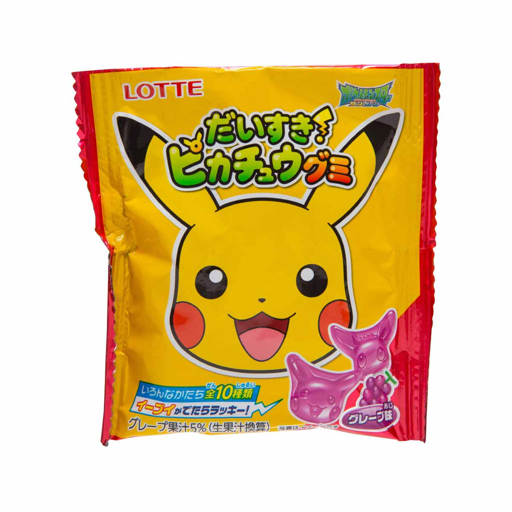 LOTTE Pikachu Gummy - Grape  (28g)