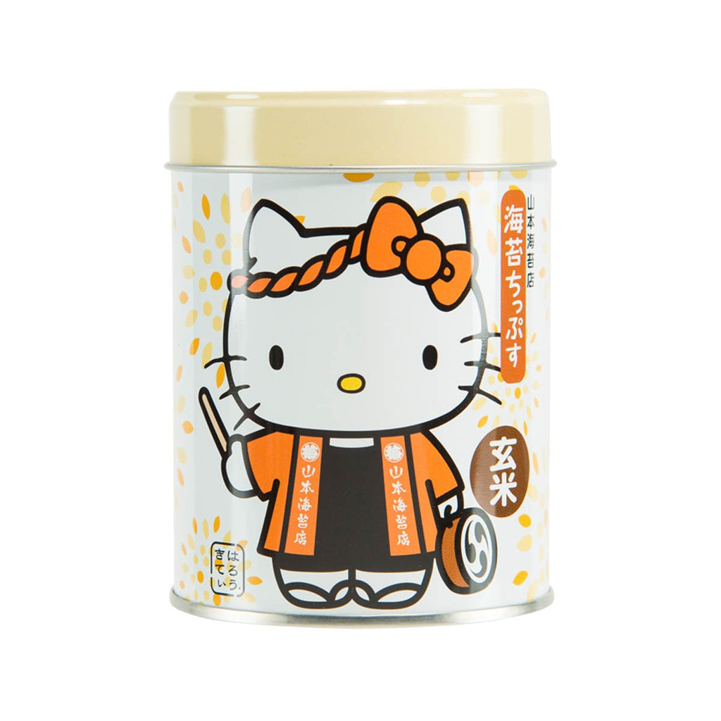 YAMAMOTO NORITEN Hello Kitty Seaweed Snack - Brown Rice  (20g)