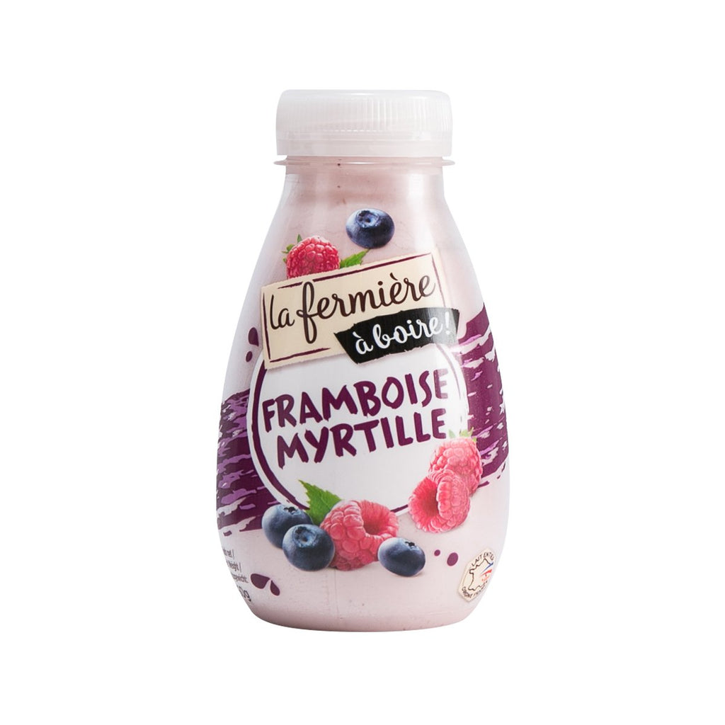 LA FERMIERE Sweet Yogurt Drink - Raspberry & Blueberry  (260g)