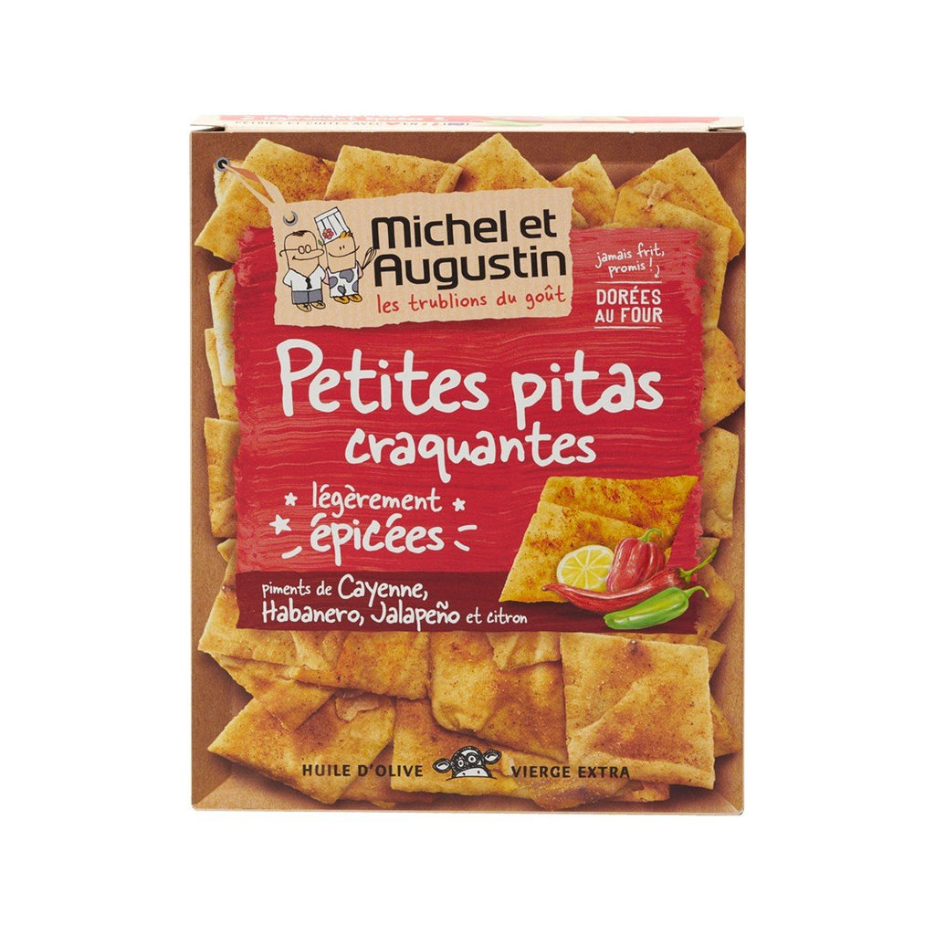 MICHEL & AUGUSTIN Crisp Pitas With 3 Chili Peppers  (90g)