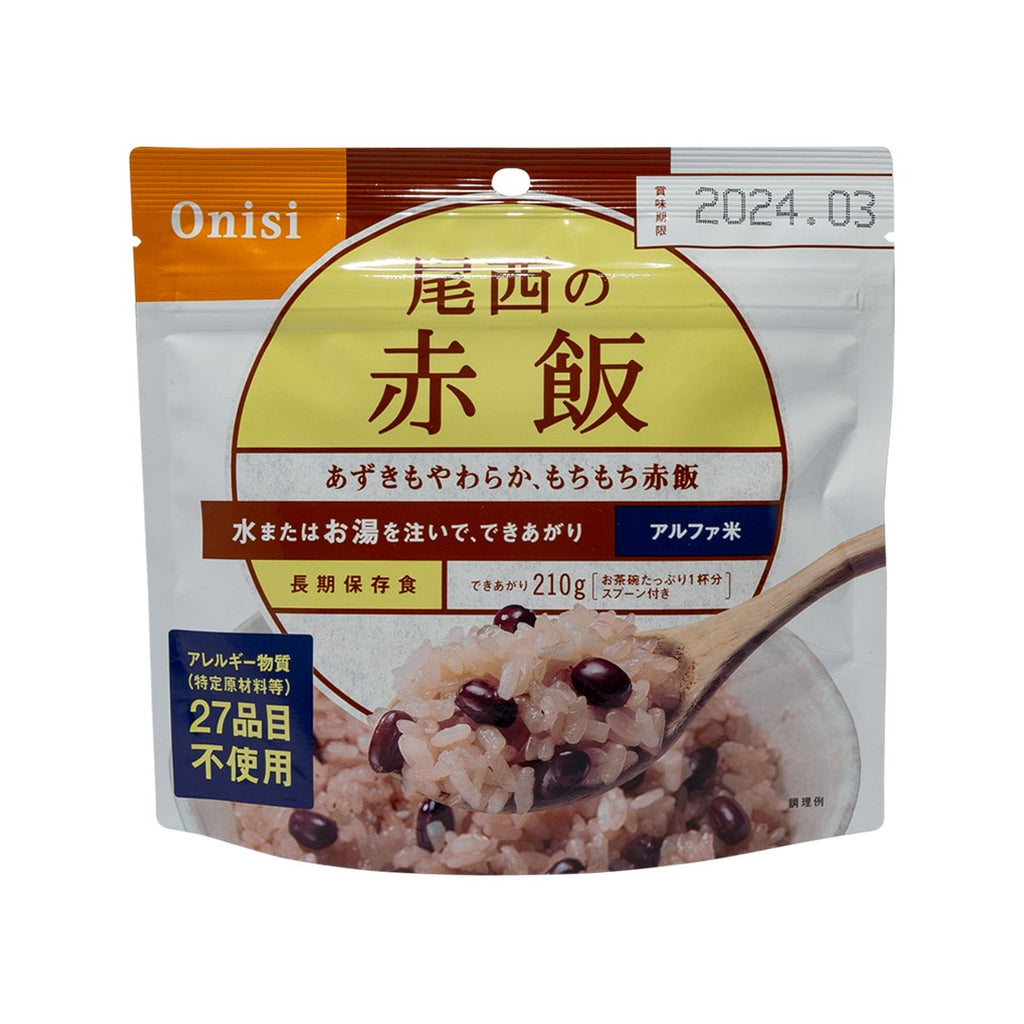 ONISIFOODS Instant Alpha Rice - Red Bean  (100g)