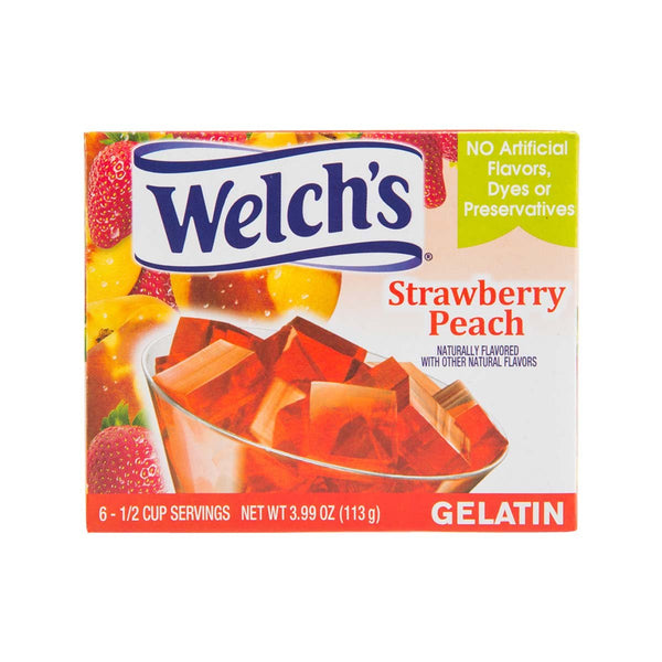 WELCH'S Gelatin Powder - Strawberry Peach Flavour  (113g)