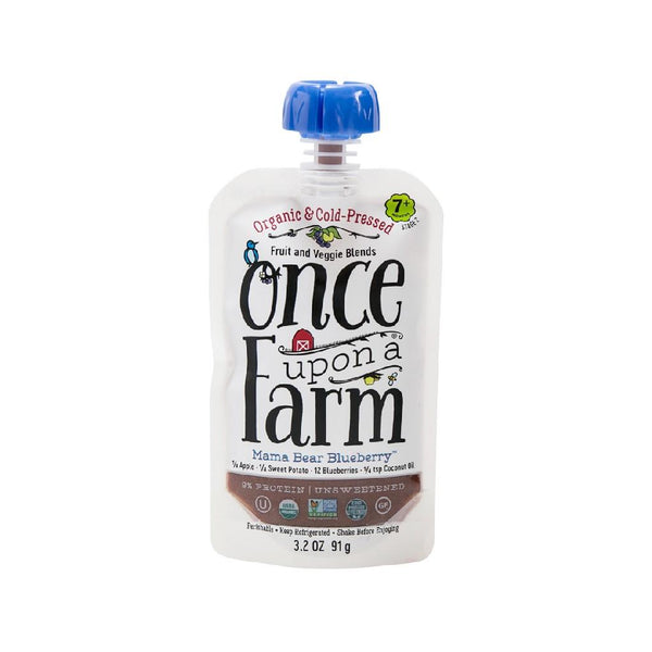 ONCE UPON A FARM Organic Cold Pressed Fruit & Veggie Blends - Mama Bear Blueberry  (91g)