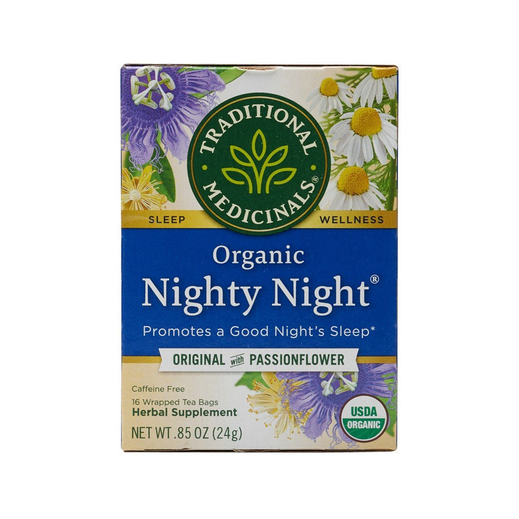 TRADITIONAL MEDICINALS Organic Nighty Night Relaxation Tea Bags  (24g)