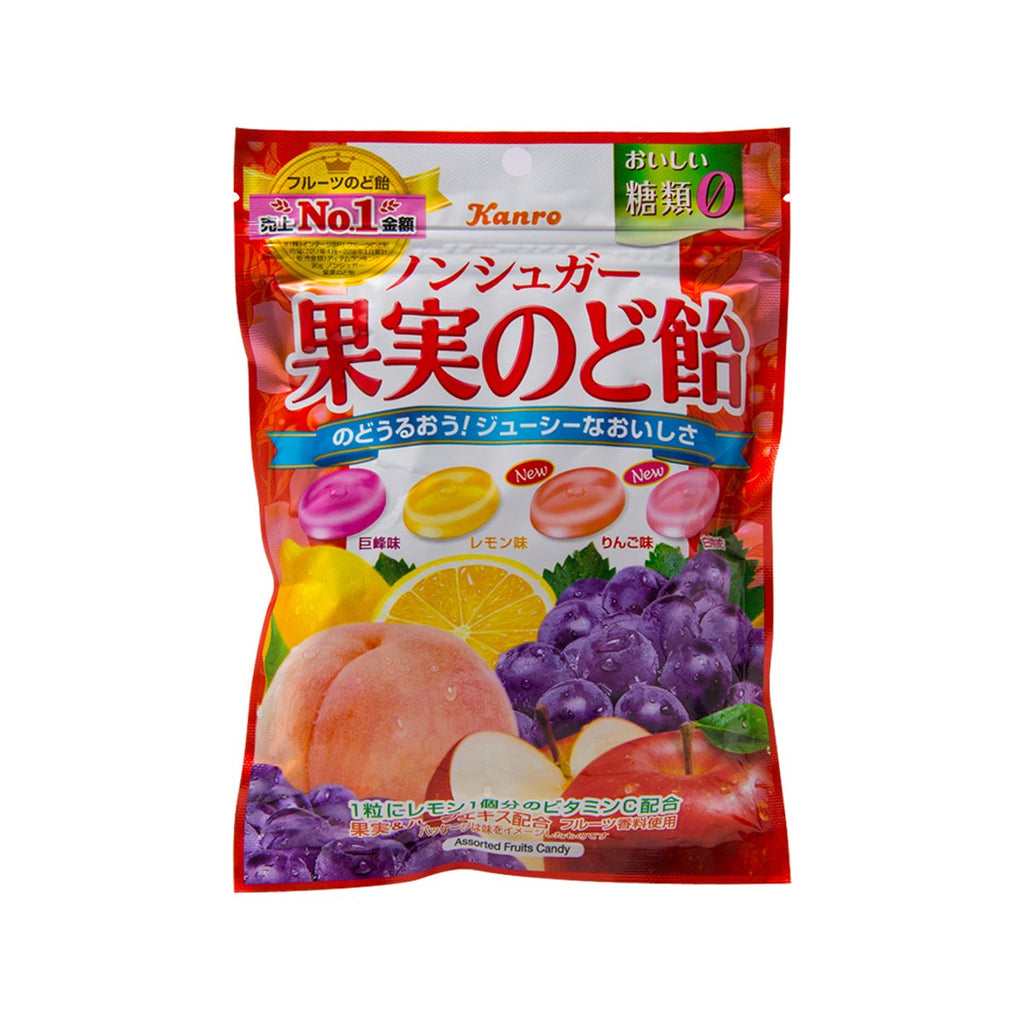 KANRO Non-Sugar Fruit Throat Candy  (90g)