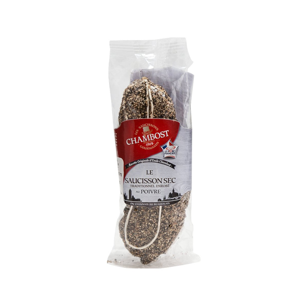 CHAMBOST Traditional Small Salami With Pepper  (250g)