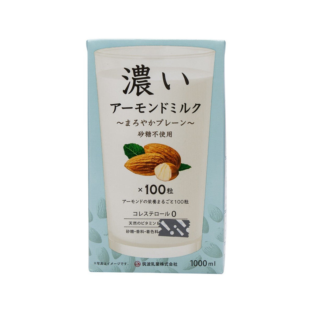 TSUKUBA Rich Almond Milk - Plain  (1L)