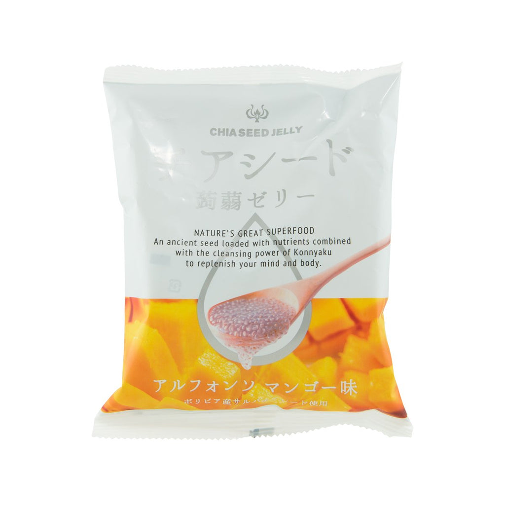 WAKASHO Chia Seed Konnyaku Jelly - Alphonso Mango  (10pcs)