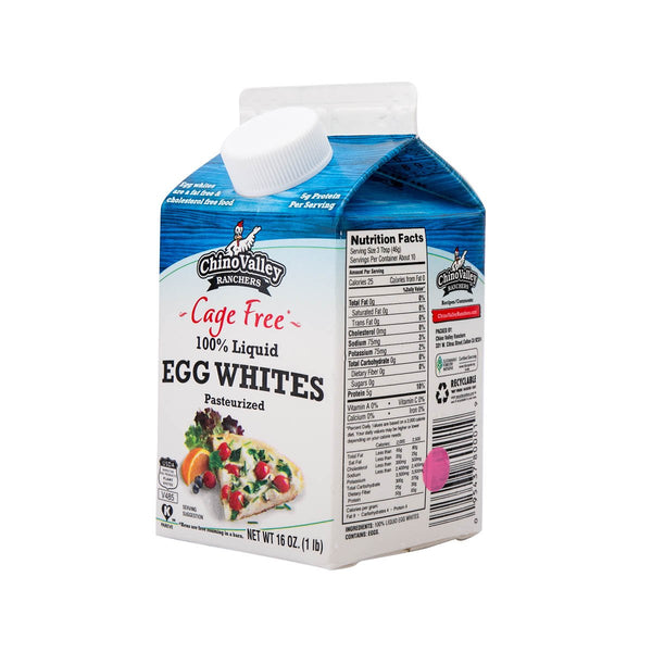 CHINO VALLEY Pasteurized Cage Free 100% Liquid Egg Whites  (16oz)