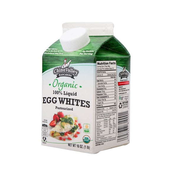 CHINO VALLEY Pasteurized Organic 100% Liquid Egg Whites  (16oz)