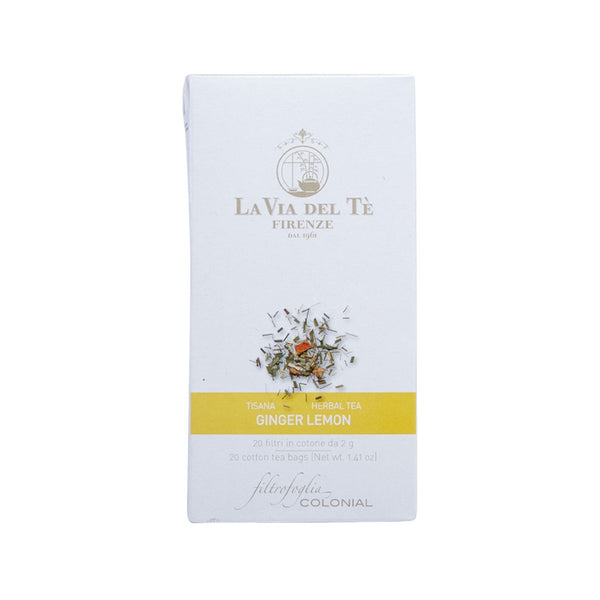 LA VIA DEL TE Ginger Lemon Flavor Herbal Tea Bag  (40g)