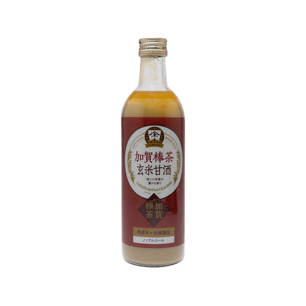 YAMATO Brown Rice Amazake Drink - Kaga Stem Tea  (490mL)