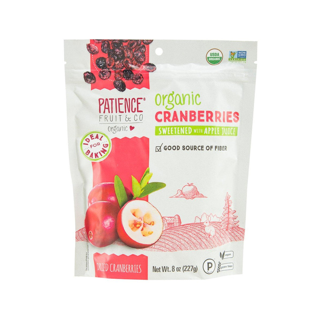 PATIENCE FRUIT&CO Organic Dried Cranberries  (227g)