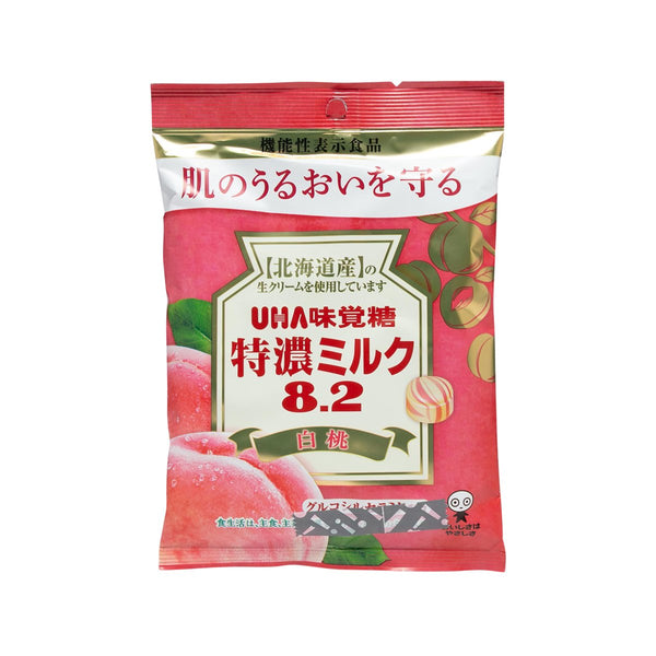 UHA MIKAKUTO Super Rich  8.2 Milk Candy - White Peach  (84g)