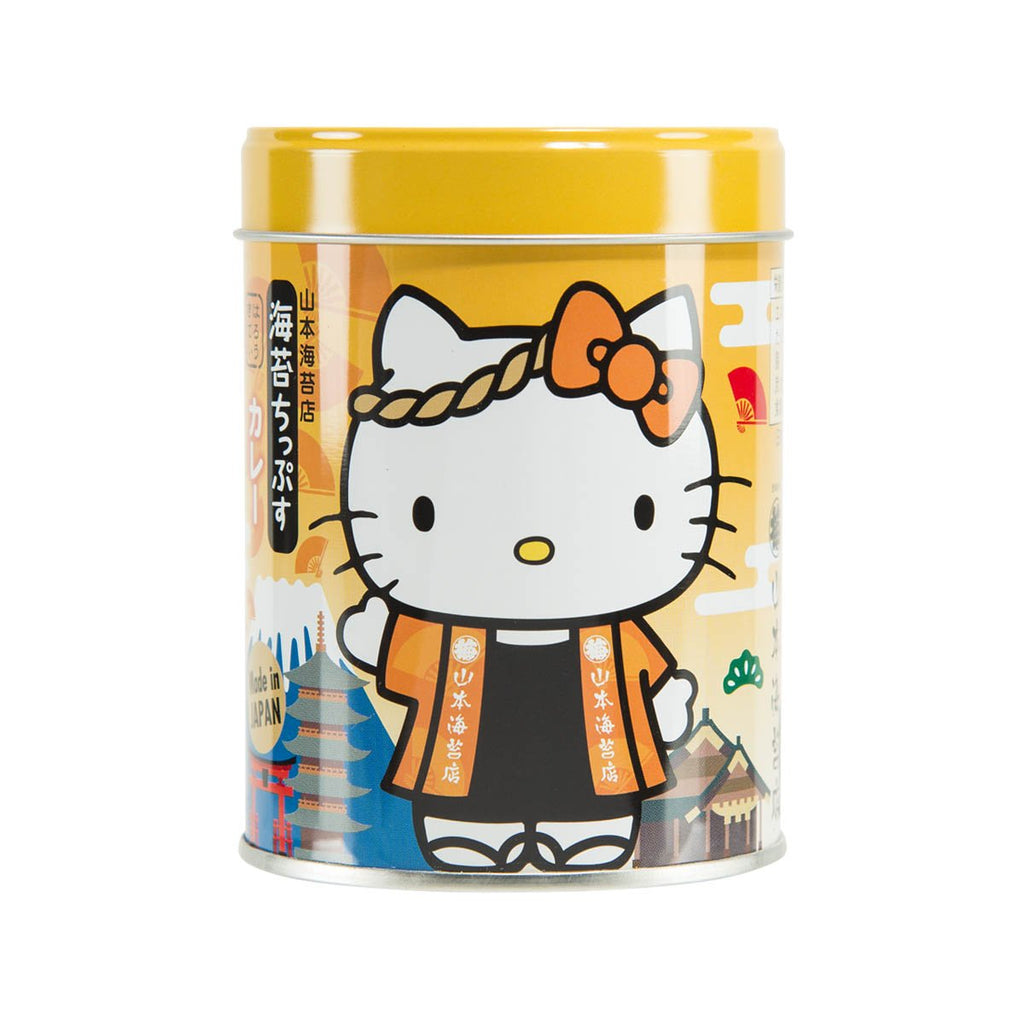 YAMAMOTO NORITEN Hello Kitty Seaweed Snack - Curry  [Japanese Scenery Edition]  (20g)