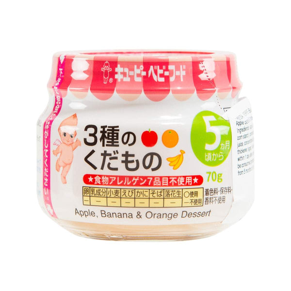 KEWPIE Baby Food - Apple Banana & Orange Dessert  (70g)