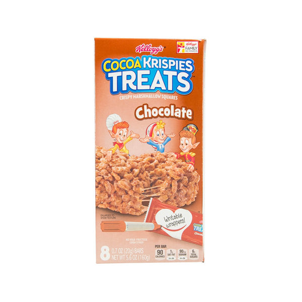 KELLOGG'S Cocoa Rice Krispies Treats Marshmallow Squares - Chocolate  (160g)