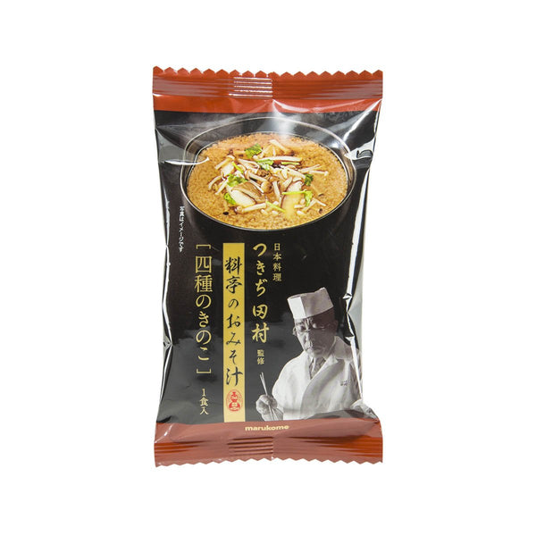 MARUKOME Tsukiji Freeze Dried Instant Miso Soup - Mixed 4 Mushroom  (8g)