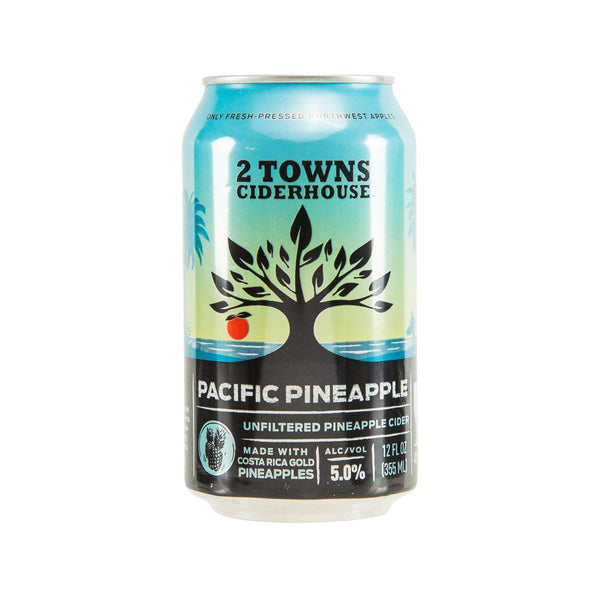 2 TOWNS CIDERHOUSE Pacific Pineapple - Unfiltered Pineapple Cider (Alc.5.0%) [Can]  (355mL)