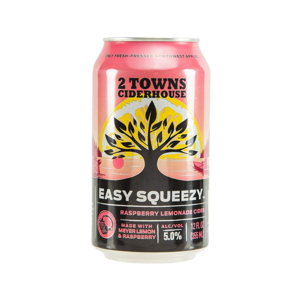 2 TOWNS CIDERHOUSE Easy Squeezy - Raseberry Lemonade Cider (Alc. 5.0%) [Can]  (355mL)