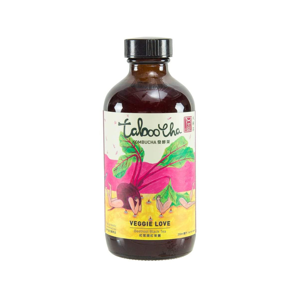 TABOOCHA Veggie Love - Beetroot Black Tea Kombucha  (250mL)