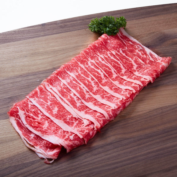 USA Prime Beef Short Rib Boneless - Shabu Shabu [Previously Frozen]  (200g)