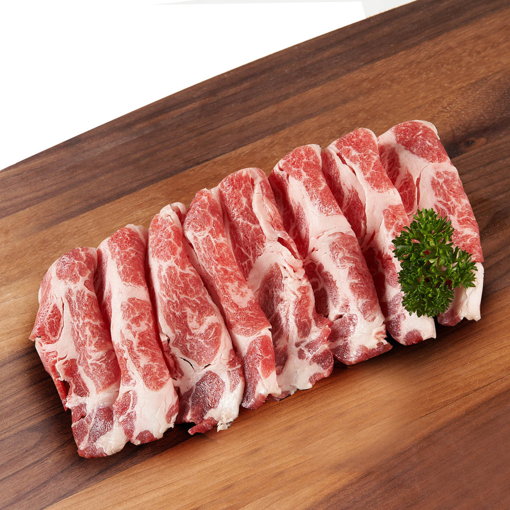Spanish Iberico Pork For Sukiyaki (Acorn Fed - Bellota) [Previously Frozen]  (200g)