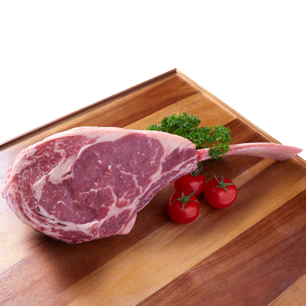 UK Chilled Lincoln Red Beef Tomahawk Rib Eye Steak  (1pc)