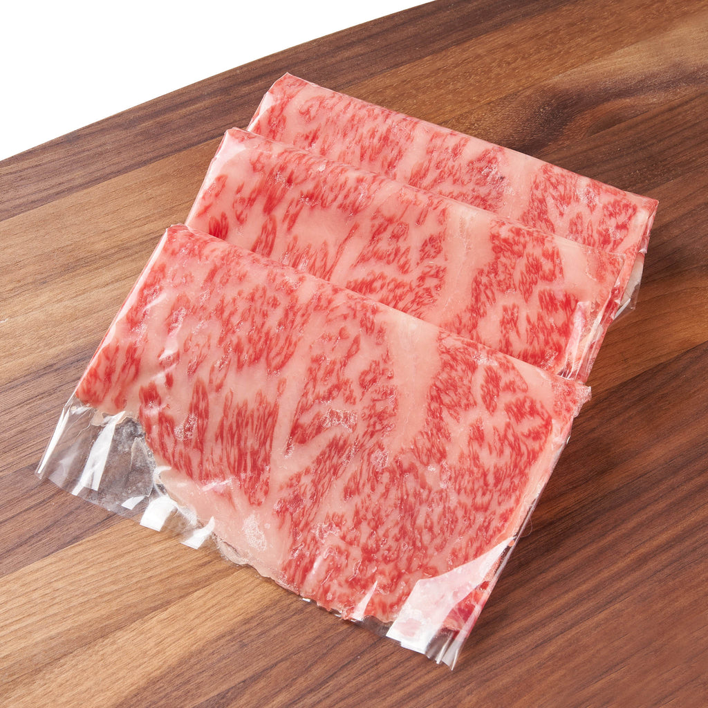 Japan Yamagata Chilled A5 Grade Wagyu Beef Striploin for Sukiyaki  (200g)