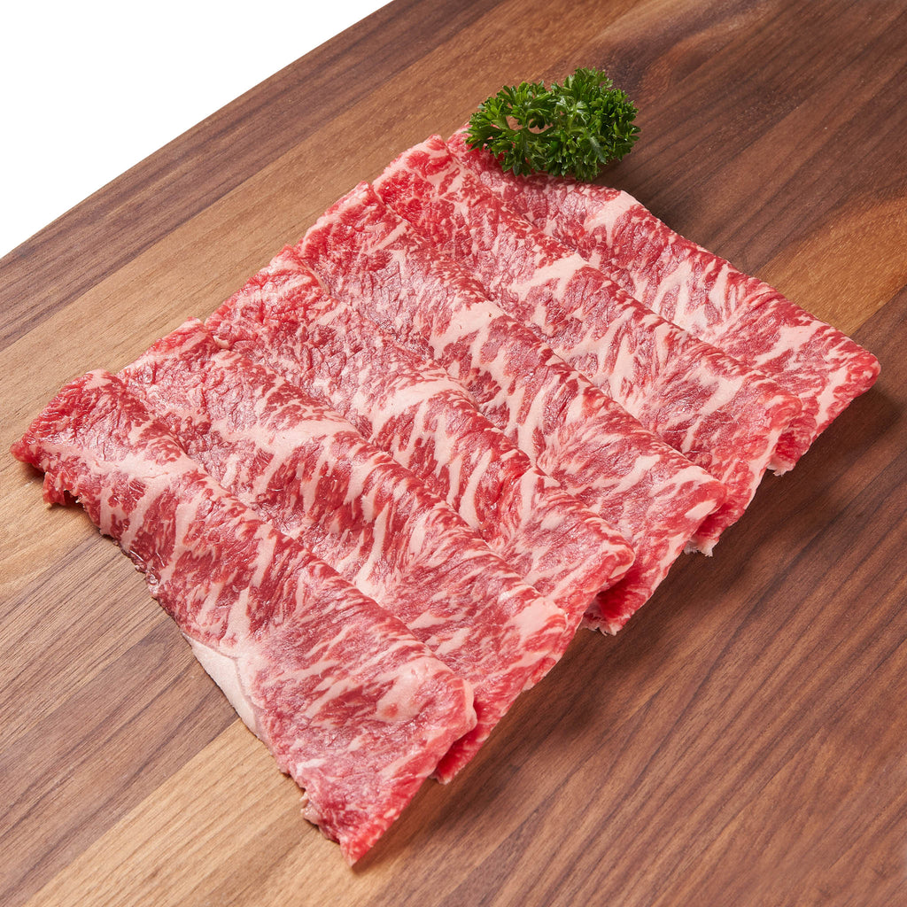 Korea Hoengseong Chilled Grade 1++ Hanwoo Beef Striploin for Hot Pot  (300g)