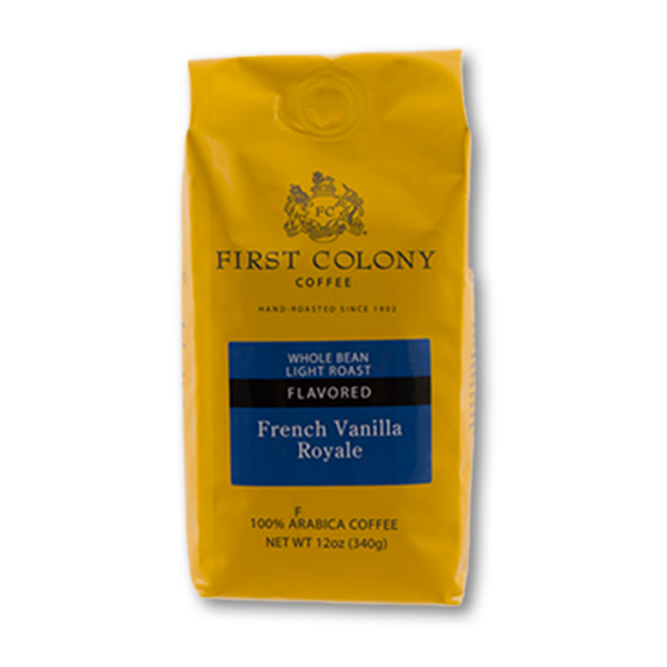 FIRST COLONY French Vanilla Royale First Colony Whole Coffee Bean  (340g)