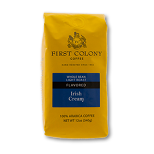 FIRST COLONY Irish Cream Flavour First Colony Whole Coffee Bean  (340g)