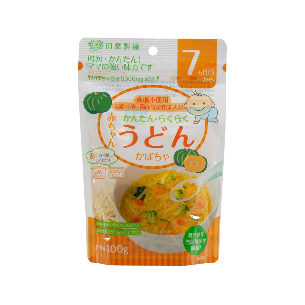 TANABIKISEIMEN Baby Udon Noodle - Pumpkin [7+ Months]  (100g)